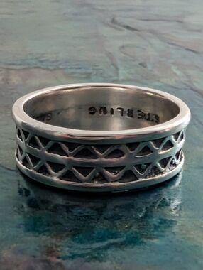 Rare Vintage Sarah Coventry Sterling Silver Lattice Band Size 6